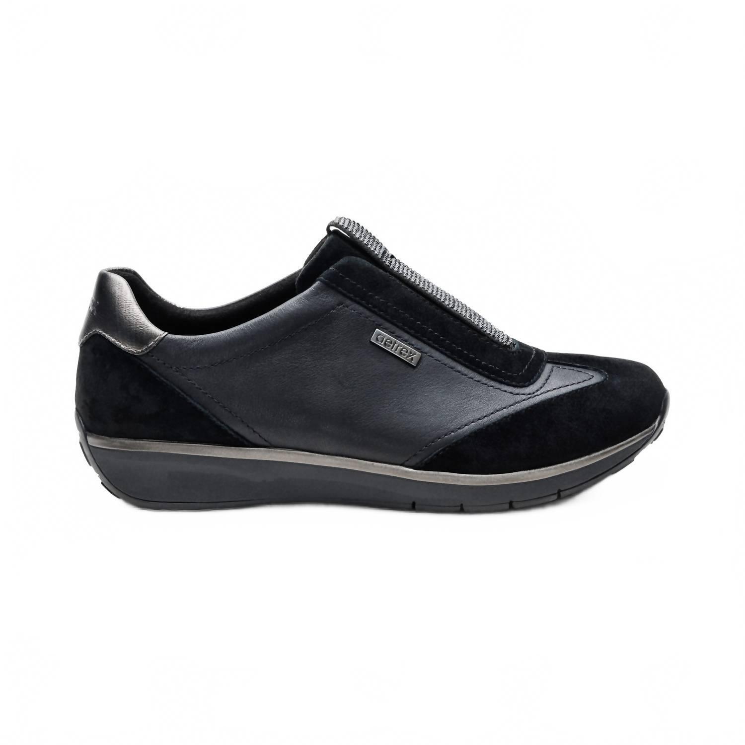 New Aetrex Women's Megan Arch Support Sneaker In Black